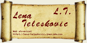 Lena Telesković vizit kartica